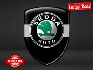 Skoda Stoßsticker Druck Sportlich Luxus Professionell